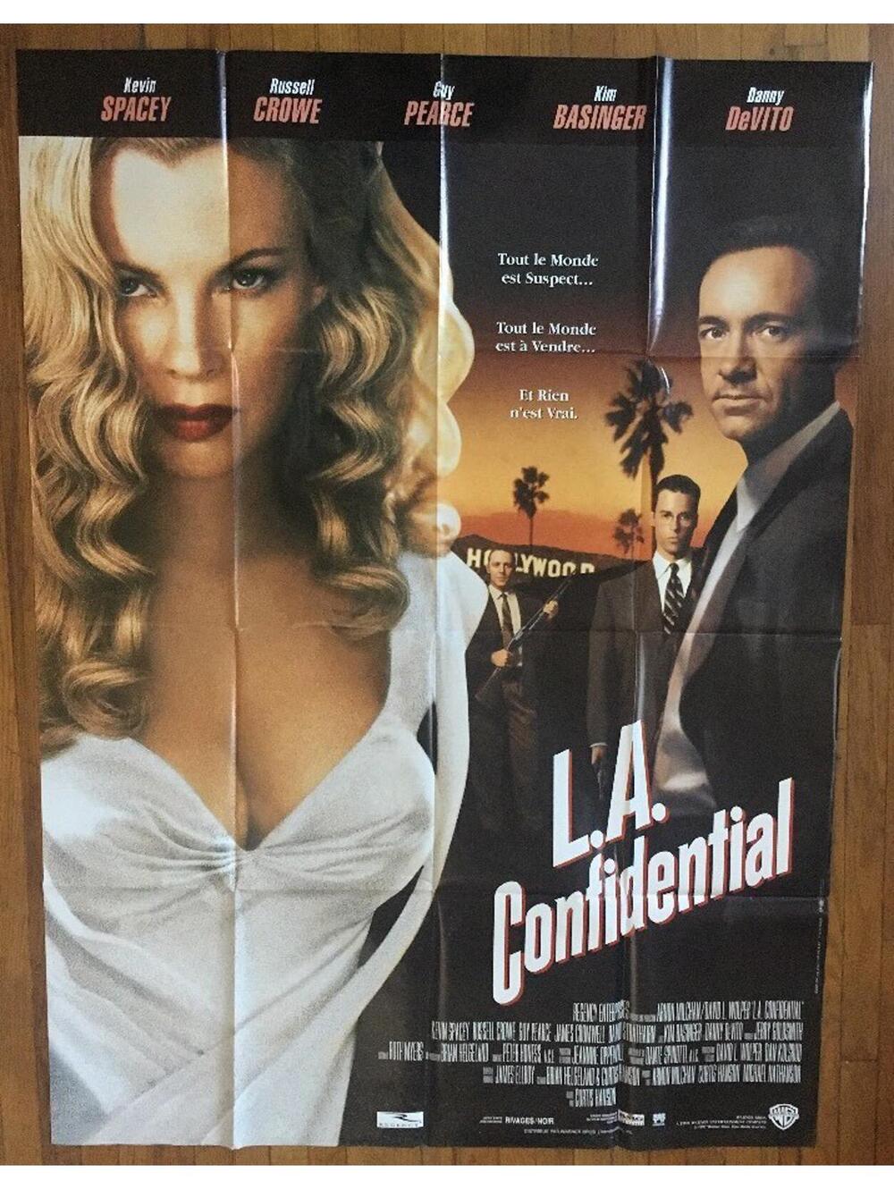 L.A. Confidential Original Vintage Poster 1987 Movie Theater Promo Pin-up Huge